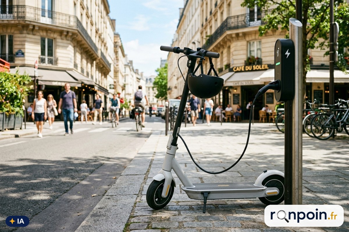 Scooter électrique — illustration générée par IA