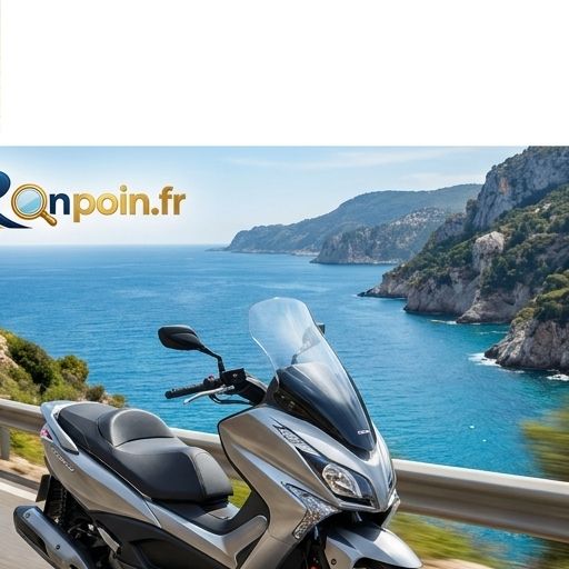 Scooter sur route